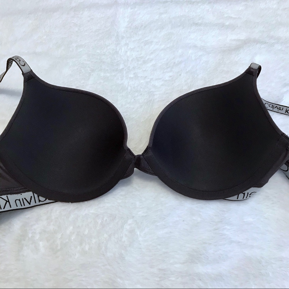 Calvin Klein “2/$20” NWOT Dark Grey Demi Bra Women 36C *Pls See Description* - Picture 8 of 12